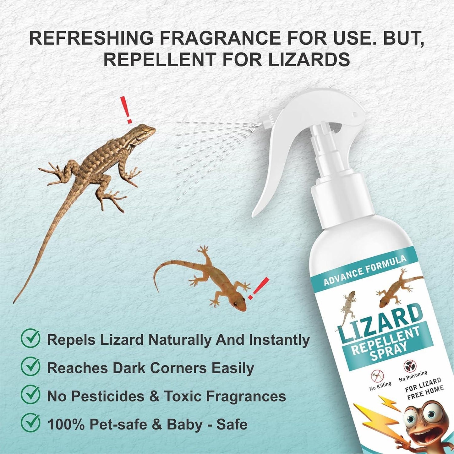 Proven Lizard Repellent Spray – Powerful, Non-Toxic & Safe for Every Room