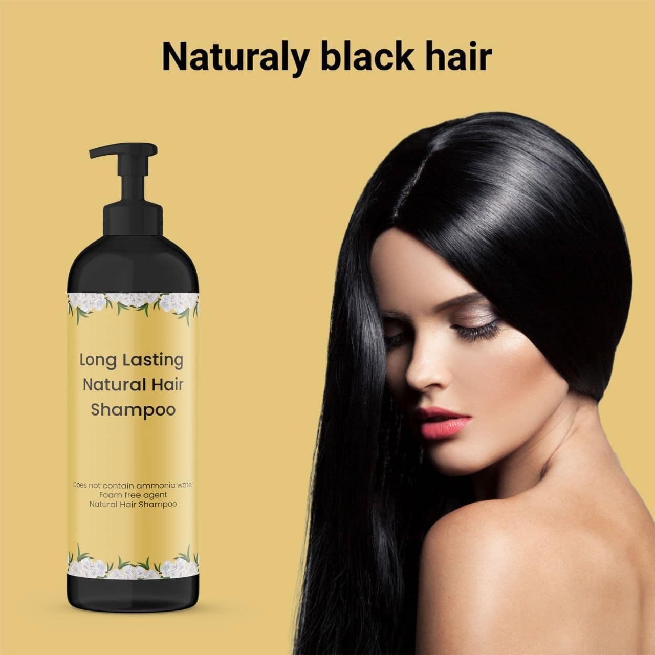 100% Natural Hair Dye Shampoo – Gentle on Hair, Strong on Results