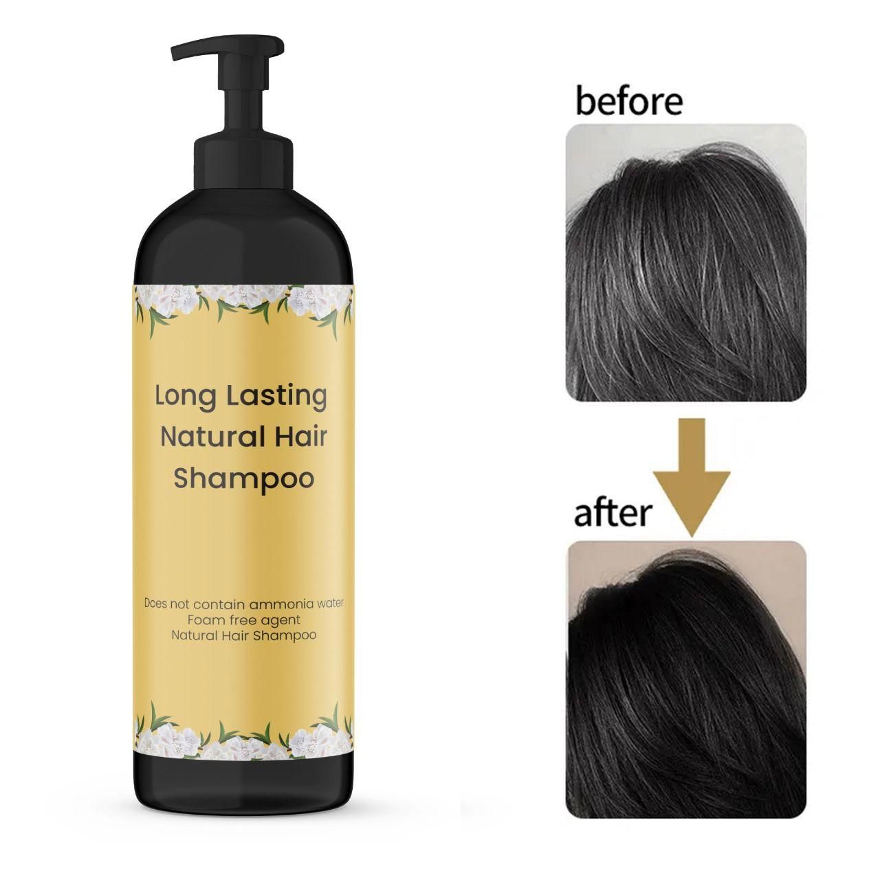 100% Natural Hair Dye Shampoo – Gentle on Hair, Strong on Results