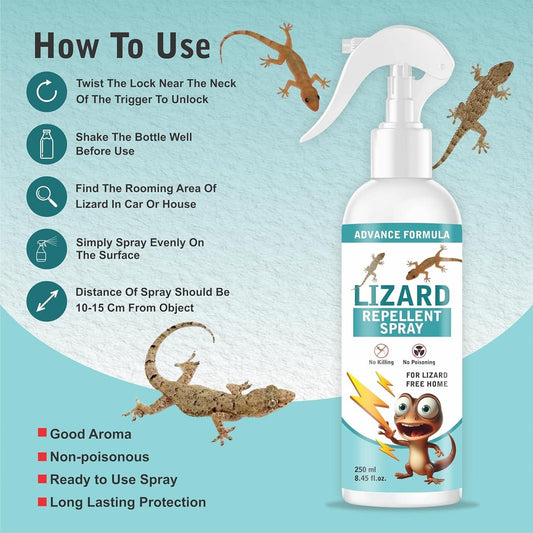 Proven Lizard Repellent Spray – Powerful, Non-Toxic & Safe for Every Room